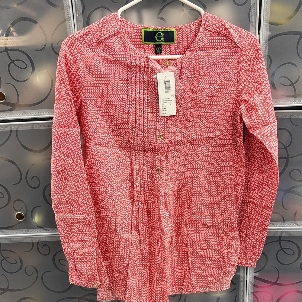C. Wonder Kids' Red Patterned Blouse